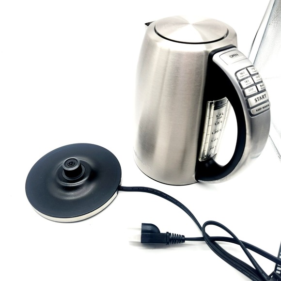 Cuisinart Stainless Steel 1.7L Electric Kettle – Cordless w/ 6 Temperature Prese - Picture 1 of 9
